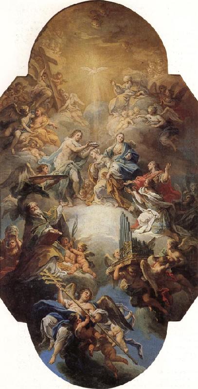 Sebastiano Conca The Glorification of St.Cecilia Sweden oil painting art